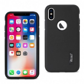 IPHONE X SOLID ARMOR DUAL LAYER PROTECTIVE CASE IN BLACK
