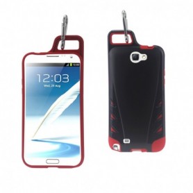SAMSUNG GALAXY NOTE 2 ARMOR CASES-BLACK RED