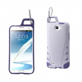 SAMSUNG GALAXY NOTE 2 ARMOR CASES-WHITE PURPLE