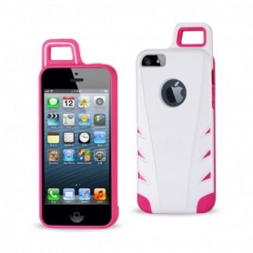 APPLE IPHONE 5/5S/SE ARMOR CASES-WHITE PINK