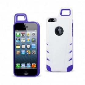 APPLE IPHONE 5/5S/SE ARMOR CASES-WHITE PURPLE