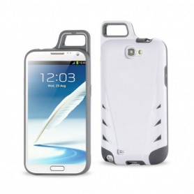 SAMSUNG GALAXY NOTE 2 ARMOR CASES-WHITE GREY