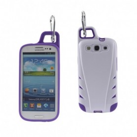 SAMSUNG GALAXY S3 ARMOR CASES-WHITE PURPLE
