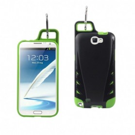 SAMSUNG GALAXY NOTE 2 ARMOR CASES-BLACK GREEN