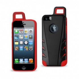 APPLE IPHONE 5/5S/SE ARMOR CASES-BLACK RED