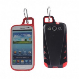 SAMSUNG GALAXY S3 ARMOR CASES-BLACK RED