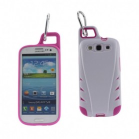 SAMSUNG GALAXY S3 ARMOR CASES-WHITE PINK
