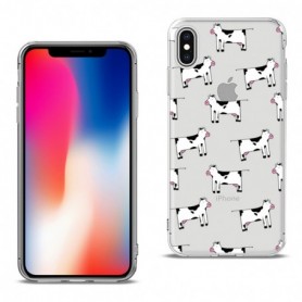 Apple iPhone X/iPhone XS Design Air Cushion Case With Cow  Design