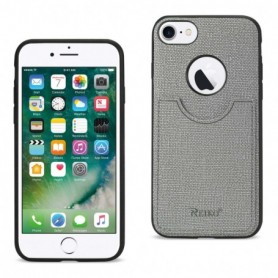 iPhone 7/8/SE2 Anti-Slip Texture Protector Cover With Card Slot In Gray