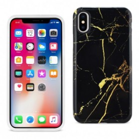 iPhone X Streak Marble iPhone Cover In Black