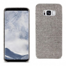 Samsung Galaxy S8 Edge Herringbone Fabric In Dark Gray