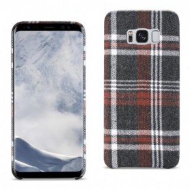 Samsung Galaxy S8 Checked Fabric Case In Brown