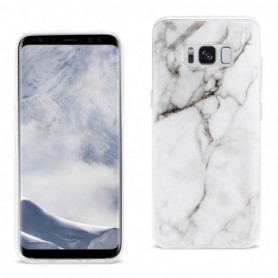 Samsung Galaxy S8 Edge/ S8 Plus Streak Marble Cover In White