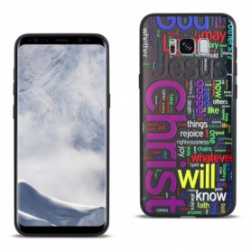 SAMSUNG GALAXY S8 EDGE DESIGN TPU CASE WITH VIBRANT WORD CLOUD JESUS LETTERS