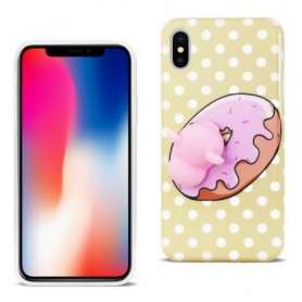 iPhone X Tpu Design Case With  3D Soft Silicone Poke Squishy Piggy