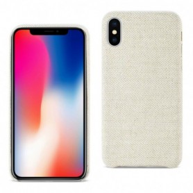 iPhone X Herringbone Fabric In Beige