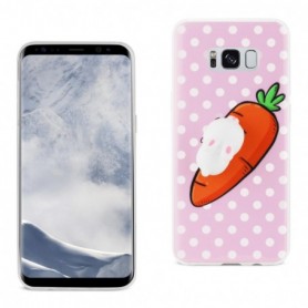 Samsung Galaxy S8 Edge TPU Design Case With  3D Soft Silicone Poke Squishy Rabbit
