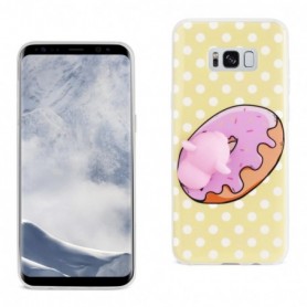Samsung Galaxy S8 Edge TPU Design Case With  3D Soft Silicone Poke Squishy Piggy