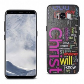 SAMSUNG GALAXY S8 DESIGN TPU CASE WITH VIBRANT WORD CLOUD JESUS LETTERS