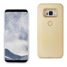 SAMSUNG GALAXY S8 LED SELFIE LIGHT UP ILLUMINATED CASE IN GOLD