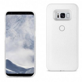 SAMSUNG GALAXY S8 EDGE LED SELFIE LIGHT UP ILLUMINATED CASE IN WHITE