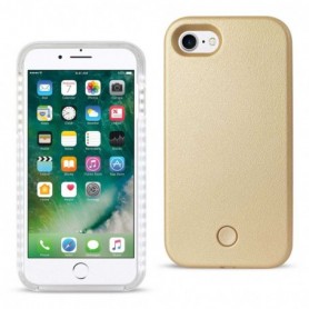 iPhone 7/8/SE2 Led Selfie Light Up Illuminated Case In Gold