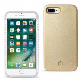 iPhone 8 Plus/ 7 Plus Led Selfie Light Up Illuminated Case In Gold
