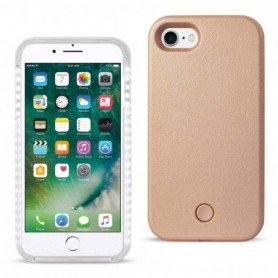 iPhone 7/8/SE2 Led Selfie Light Up Illuminated Case In Rose Gold