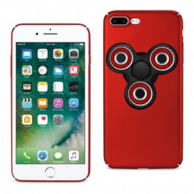 iPhone 8 Plus/ 7 Plus Case With Led Fidget Spinner Clip On In Red