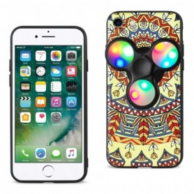 iPhone 7/8/SE2 Case Design The Inspiration Of Terre Case With Led Fidget Spinner Clip On In Saffron