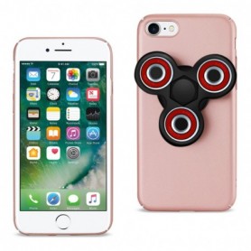 iPhone 7/8/SE2 Case With Led Fidget Spinner Clip On In Rose Gold