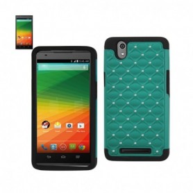ZTE ZMAX DIAMOND CASES-BLACK GREEN