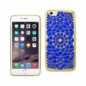 IPHONE 6 PLUS/ 6S PLUS SOFT TPU CASE WITH SPARKLING DIAMOND SUNFLOWER DESIGN IN NAVY