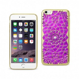 IPHONE 6 PLUS/ 6S PLUS SOFT TPU CASE WITH SPARKLING DIAMOND SUNFLOWER DESIGN IN PURPLE