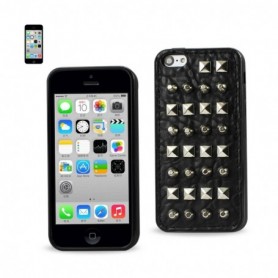APPLE IPHONE 5C LEATHER TEXURE CASES-BLACK