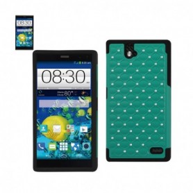 ZTE GRAND X MAX DIAMOND CASES-BLACK GREEN