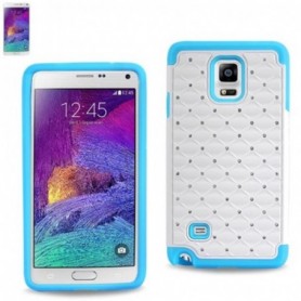 SAMSUNG GALAXY NOTE 4 DIAMOND CASES-BLUE WHITE
