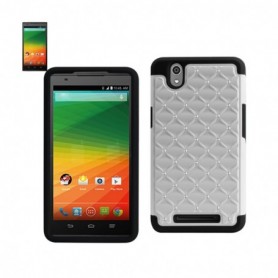 ZTE ZMAX DIAMOND CASES-BLACK WHITE
