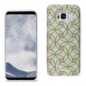 SAMSUNG GALAXY S8/ SM SHINE GLITTER SHIMMER FLOWER HYBRID CASE IN FLOWER GOLD