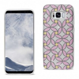 SAMSUNG GALAXY S8 EDGE/ S8 PLUS SHINE GLITTER SHIMMER FLOWER HYBRID CASE IN FLOWER PINK