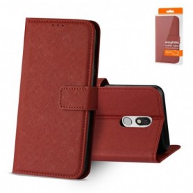 LG STYLO 5 3-In-1 Wallet Case In RED