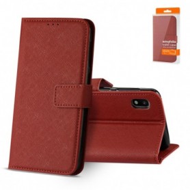 SAMSUNG GALAXY A10 3-In-1 Wallet Case In RED