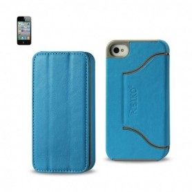 APPLE IPHONE 4/4S FOLIO WALLET CASES-BLUE