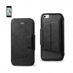 APPLE IPHONE 5/5S/SE FOLIO WALLET CASES-BLACK