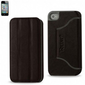 APPLE IPHONE 4/4S FOLIO WALLET CASES-BROWN