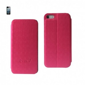APPLE IPHONE 5/5S/SE FOLIO WALLET CASES-HOT PINK
