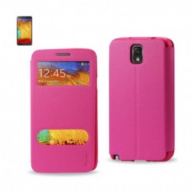 SAMSUNG GALAXY NOTE 3 FOLIO WALLET CASES-HOT PINK