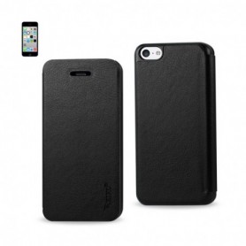 APPLE IPHONE 5C FOLIO WALLET CASES-BLACK