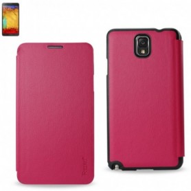 SAMSUNG GALAXY NOTE 3 FOLIO WALLET CASES-HOT PINK