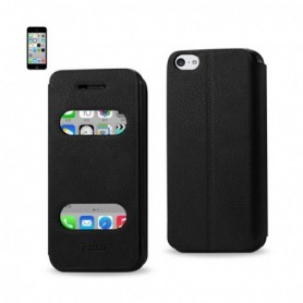 APPLE IPHONE 5C FOLIO WALLET CASES-BLACK